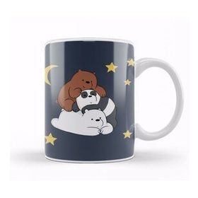 Baskı Dükkanı We Bare Bears 0125 Beyaz Porselen Kupa Bardak