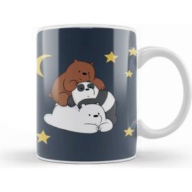 Baskı Dükkanı We Bare Bears 0125 Beyaz Porselen Kupa Bardak