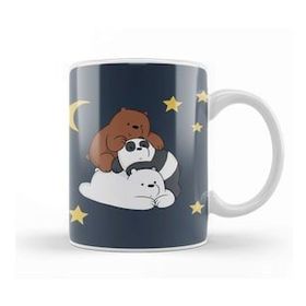 Baskı Dükkanı We Bare Bears 0125 Beyaz Porselen Kupa Bardak