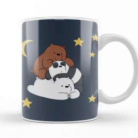 Baskı Dükkanı We Bare Bears 0125 Beyaz Porselen Kupa Bardak