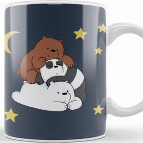 Baskı Dükkanı We Bare Bears 0125 Beyaz Porselen Kupa Bardak