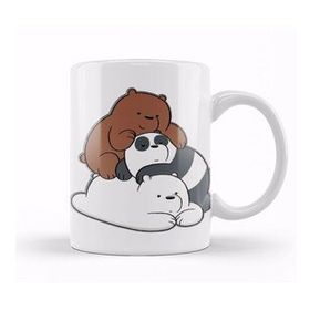 Baskı Dükkanı We Bare Bears 016 Beyaz Porselen Kupa Bardak