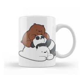 Baskı Dükkanı We Bare Bears 016 Beyaz Porselen Kupa Bardak