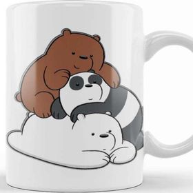 Baskı Dükkanı We Bare Bears 016 Beyaz Porselen Kupa Bardak