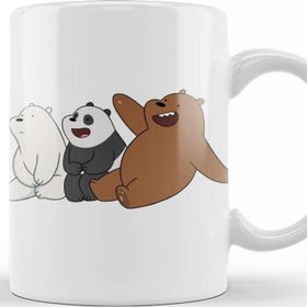 Baskı Dükkanı We Bare Bears 018 Beyaz Porselen Kupa Bardak