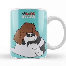 Baskı Dükkanı We Bare Bears 019 Beyaz Porselen Kupa Bardak