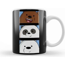 Baskı Dükkanı We Bare Bears 021 Beyaz Porselen Kupa Bardak