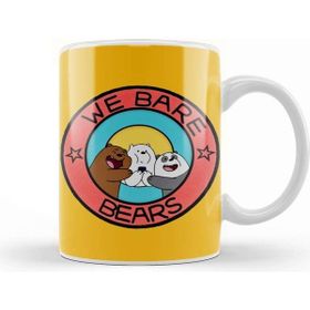 Baskı Dükkanı We Bare Bears 03 Beyaz Porselen Kupa Bardak