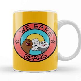 Baskı Dükkanı We Bare Bears 03 Beyaz Porselen Kupa Bardak