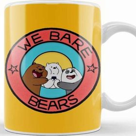 Baskı Dükkanı We Bare Bears 03 Beyaz Porselen Kupa Bardak