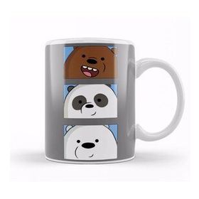 Baskı Dükkanı We Bare Bears 04 Beyaz Porselen Kupa Bardak