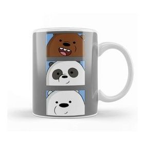 Baskı Dükkanı We Bare Bears 04 Beyaz Porselen Kupa Bardak