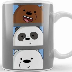 Baskı Dükkanı We Bare Bears 04 Beyaz Porselen Kupa Bardak