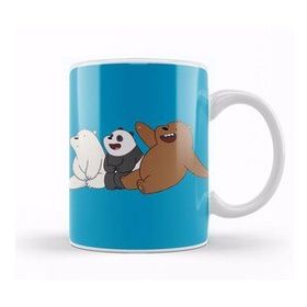 Baskı Dükkanı We Bare Bears 05 Beyaz Porselen Kupa Bardak