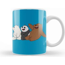 Baskı Dükkanı We Bare Bears 05 Beyaz Porselen Kupa Bardak