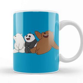 Baskı Dükkanı We Bare Bears 05 Beyaz Porselen Kupa Bardak