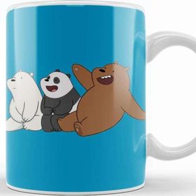 Baskı Dükkanı We Bare Bears 05 Beyaz Porselen Kupa Bardak