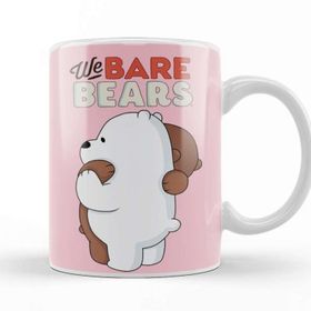Baskı Dükkanı We Bare Bears 07 Beyaz Porselen Kupa Bardak