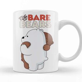 Baskı Dükkanı We Bare Bears 08 Beyaz Porselen Kupa Bardak