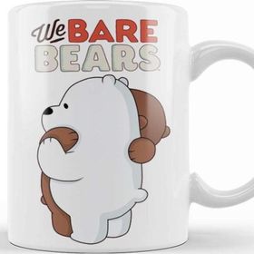 Baskı Dükkanı We Bare Bears 08 Beyaz Porselen Kupa Bardak