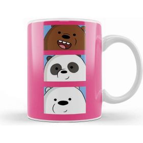 Baskı Dükkanı We Bare Bears Beyaz Porselen Kupa Bardak