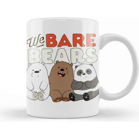 Baskı Dükkanı We Bare Bears Beyaz Porselen Kupa Bardak