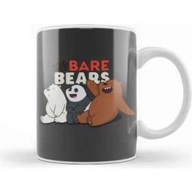 Baskı Dükkanı We Bare Bears Beyaz Porselen Kupa Bardak