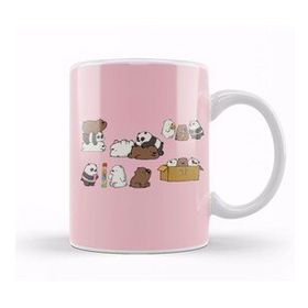 Baskı Dükkanı We Bare Bears Cute Beyaz Porselen Kupa Bardak