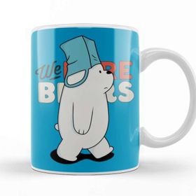 Baskı Dükkanı We Bare Bears Ice Bear Beyaz Porselen Kupa Bardak