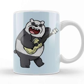 Baskı Dükkanı We Bare Bears Panda Beyaz Porselen Kupa Bardak