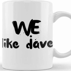 Baskı Dükkanı We Like Dave Chappelle Beyaz Porselen Kupa Bardak