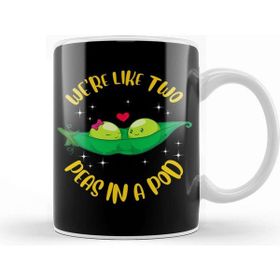 Baskı Dükkanı We Re Like Two Peas In A Pod Adorable Married Pun Beyaz Porselen Kupa Bardak
