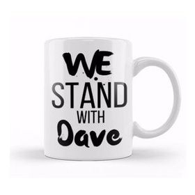 Baskı Dükkanı We Stand With Dave Chappelle Beyaz Porselen Kupa Bardak