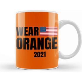 Baskı Dükkanı Wear Orange Day 2021 Beyaz Porselen Kupa Bardak