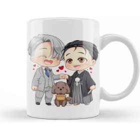 Baskı Dükkanı Wedding Victor Yuuri Yuri On Ice Beyaz Porselen Kupa Bardak