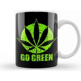 Baskı Dükkanı Weed Marijuana Cannabis Beyaz Porselen Kupa Bardak