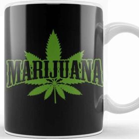 Baskı Dükkanı Weed Marijuana Joint Beyaz Porselen Kupa Bardak