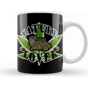 Baskı Dükkanı Weed Nature Lover Beyaz Porselen Kupa Bardak