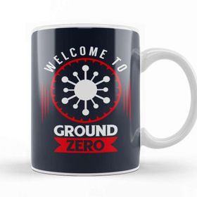 Baskı Dükkanı Welcome To Ground Zero Beyaz Porselen Kupa Bardak