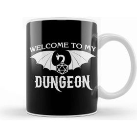 Baskı Dükkanı Welcome To My Dungeon Beyaz Porselen Kupa Bardak