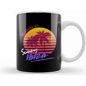 Baskı Dükkanı Welcome To Sunny Ibiza Porselen Beyaz Kupa Bardak