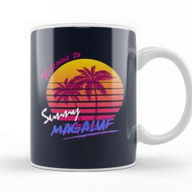 Baskı Dükkanı Welcome To Sunny Magaluf Beyaz Porselen Kupa Bardak