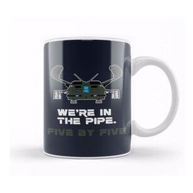 Baskı Dükkanı Were In The Pipe Five By Five Aliens Beyaz Porselen Kupa Bardak