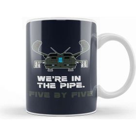Baskı Dükkanı Were In The Pipe Five By Five Aliens Beyaz Porselen Kupa Bardak