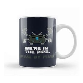 Baskı Dükkanı Were In The Pipe Five By Five Aliens Beyaz Porselen Kupa Bardak