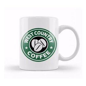 Baskı Dükkanı West Country Coffee Beyaz Porselen Kupa Bardak