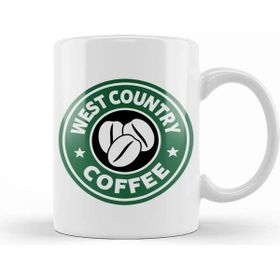 Baskı Dükkanı West Country Coffee Beyaz Porselen Kupa Bardak