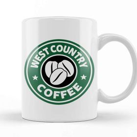 Baskı Dükkanı West Country Coffee Beyaz Porselen Kupa Bardak