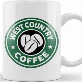 Baskı Dükkanı West Country Coffee Beyaz Porselen Kupa Bardak