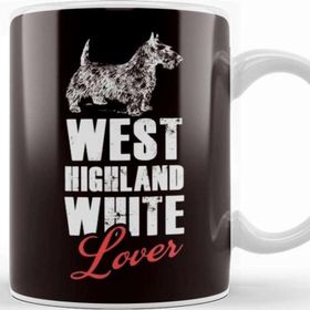 Baskı Dükkanı West Highland Terrier Lover Westie Owner Dog Breed Animals Beyaz Porselen Kupa Bardak
